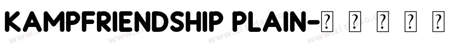 KampFriendship Plain字体转换